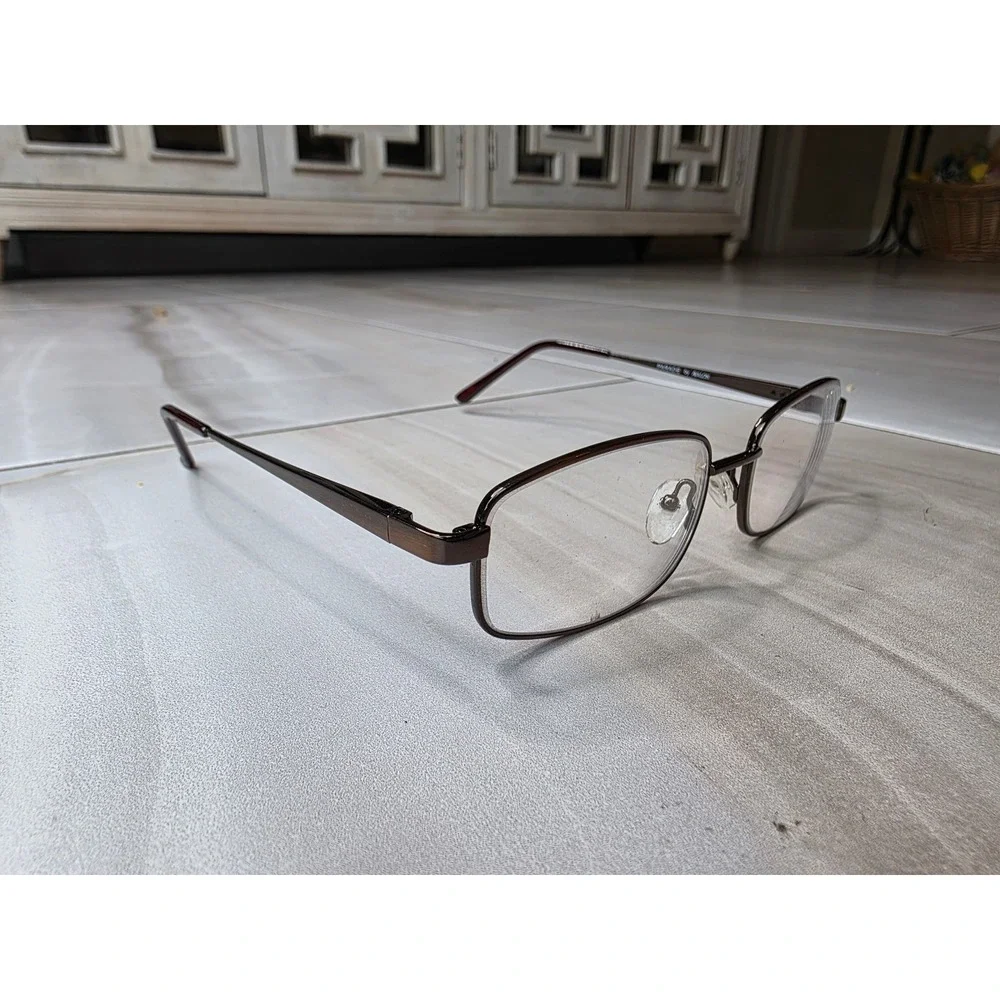 Parade by Avalon‎ Brown Metal Eyeglass Frames PQ01619 53-18-135 Rectangular F2